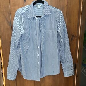 Classic Blue Striped Women’s Shirt